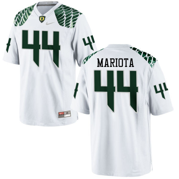 Men #44 Matt Mariota Oregon Ducks College Football Jerseys-White - Click Image to Close